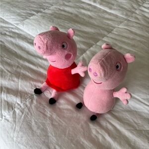 Peppa Pig stuffed animals stuffy plush set of 2 
Kids toys